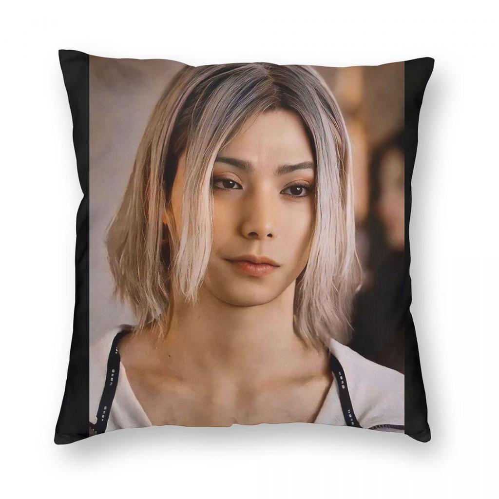 Shuntaro Chishiya Pillowcase Polyester Linen Velvet Printed Zip Decorative Throw Pillow Case Home Cushion Cover