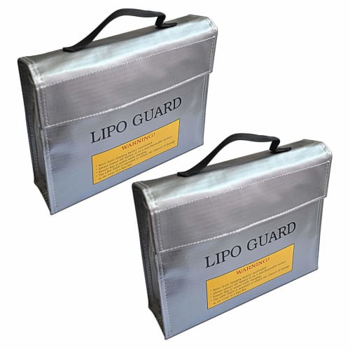 HAMILO Explosion-Proof Bag, LiPo Battery Guard Storage Case, Overcharge and Fire Protection, 2-Piece Set