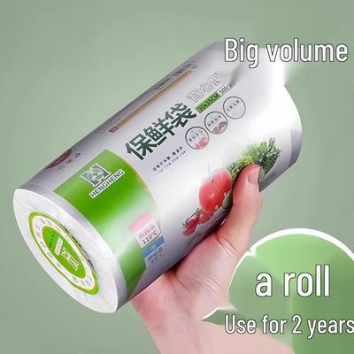 Household Food-Grade Sealable Kitchen Bags, Tear-Off, Vest-Style, Thickened, Disposable, Hand-Held.