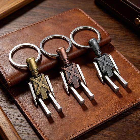 Creative Robots Keychain for Car Keys Purse Handbag Backpack Travel Bag Robot Pendant Keychains Cute Keychains Gifts for Men Friends Teacher Robot