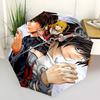 1pc Death Note Light Yagami & Ryuk Outdoor Umbrella - Automatic Opening/Closing, Portable 3-Fold Design, 8-Rib Iron Frame, Perfect Gift for Fans, Trav
