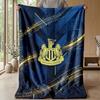 Coperta in Flanella con Stampa del Newcastle United Football, Coperta Morbida Calda Leggera per Divano Letto Campeggio