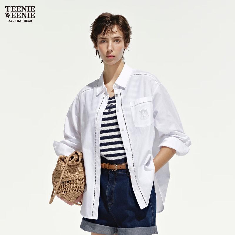 

Teenie Weenie Women s Striped College Style Shirt L