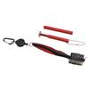 Golf Club Cleaning Kit Retractable Brush Groove Cleaner Club End Cleaner Durable Plastic Steel Golf Club Cleaner Red