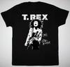 Vtg T REX MARC BOLAN On Tour Heavy Cotton Black T Shirt Unisex S-5XL