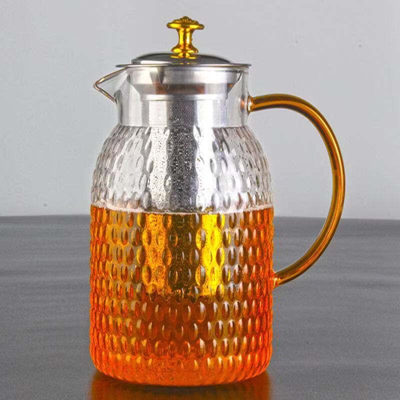 ZISIZ Extra Large Heat-Resistant Glass Teapot