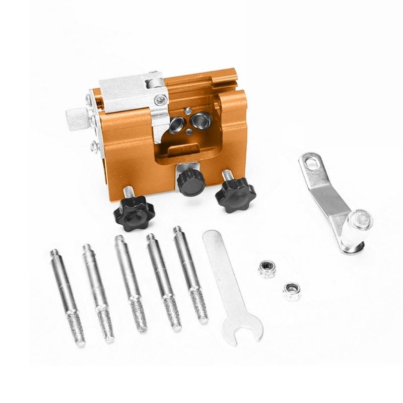 

Chainsaw Sharpener Jig Kit,Universal Chain Sawer Sharpener Tool Manual Hand Crank Chainsaw Blade Sharpening Tool жёлтый