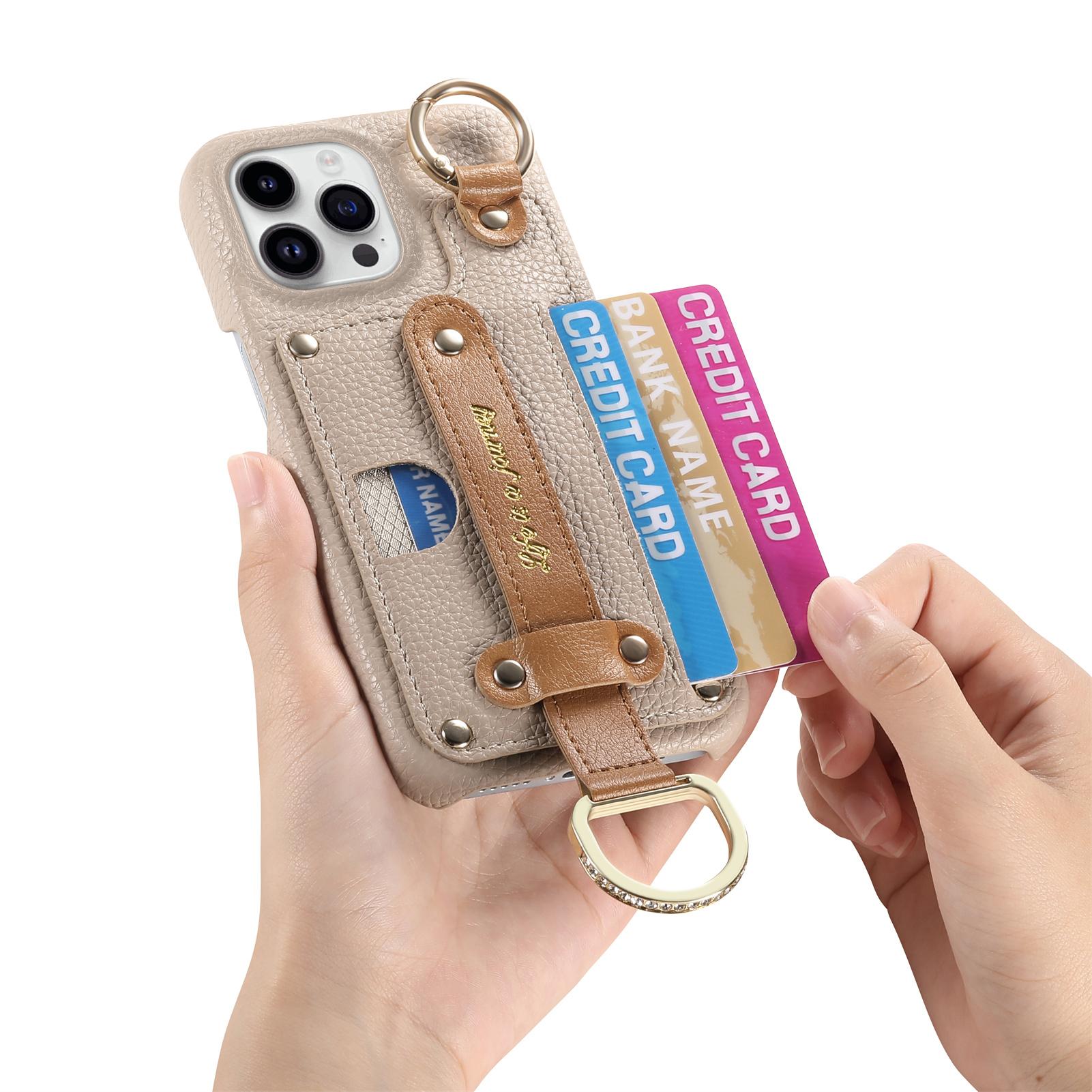 

Чехол-подставка с ремешком на запястье для iPhone 13 12 Mini 16 15 14 11 Pro Max XS XR 7 8 Plus, кожаный кошелек с держателем для карт For iPhone 16 ProMax