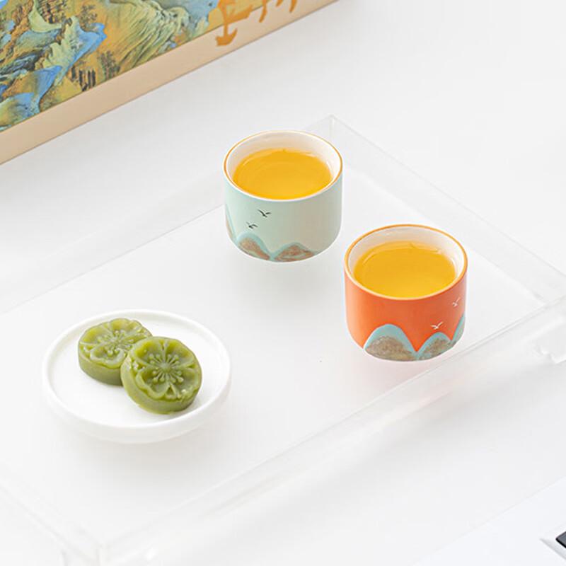 Xiaoci Xiaoqu Guochao Hand-Painted Landscape Teacup Gift Set