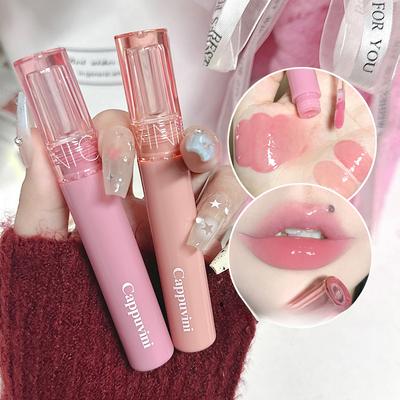 Lucidalabbra Gelatina di Succo 6 Colori Idratante a Lunga Durata Rossetto Lucido a Specchio Trucco Labbra Cosmetici