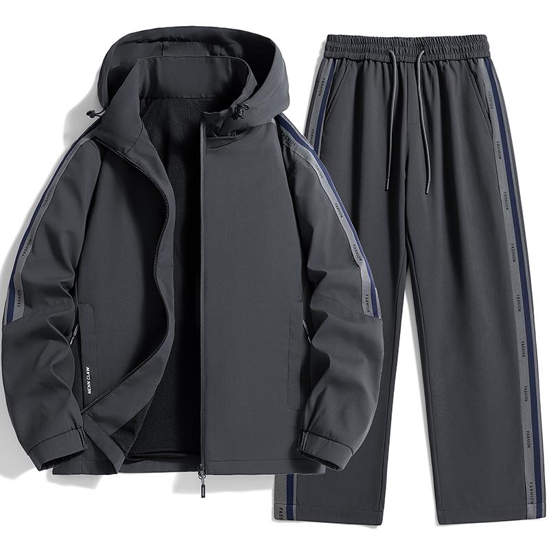 Ensemble Sportif Décontracté pour Homme Ensemble Deux Pièces Polyvalent Lâche