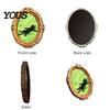 Spooky Fridge Magnets 1/6Pcs Halloween Retro Frame Refrigerator Magnet, Wooden Carved Photo Decorative Magnet for Home Office Cabinet Whiteboard Metal