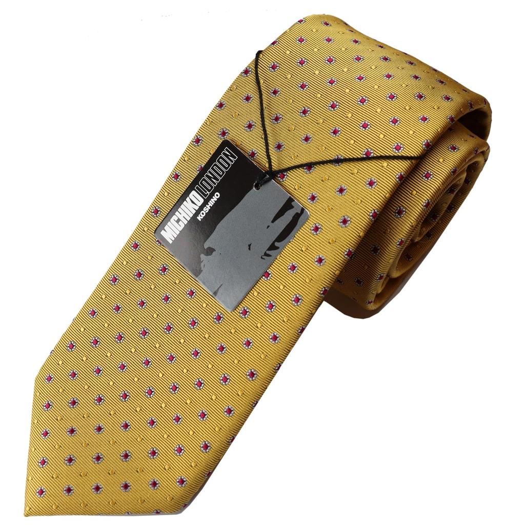 Bonded fabric voluminous made in MADE IN necktie brand fine unisex [Michiko London] lining, feel, Japan, JAPAN, KOSHINO, pattern, 100% silk,