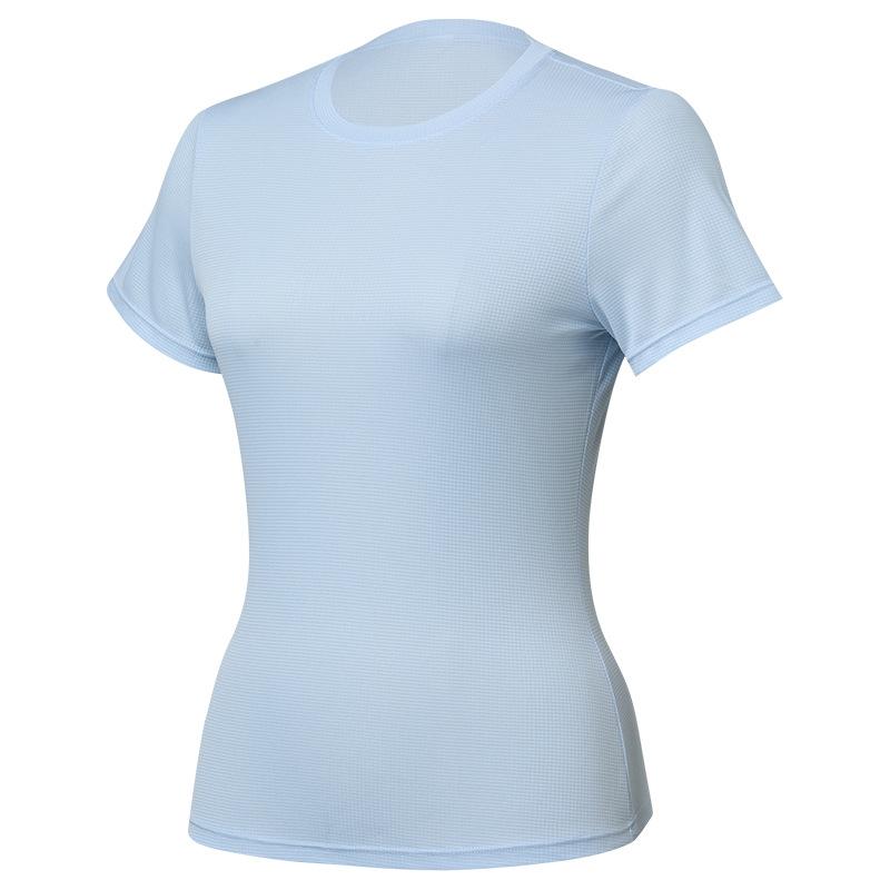 Sports T-shirt for Women, Summer Quick-dry Thin Printed Slim Fit, Short-sleeve Crew Neck Training Top Lightweight Top
