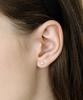 Has Hfs032 Shiny Silver Ball Earrings (925Silver)