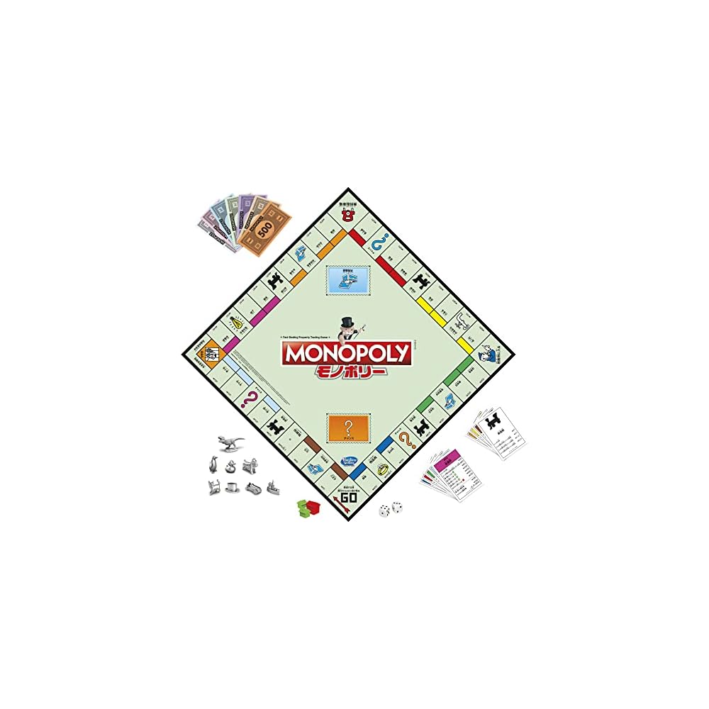 Hasbro Monopoly Classic Tokyo Edition Board Game Family Educational Game for Kids Ages 8+ 2-6 Players