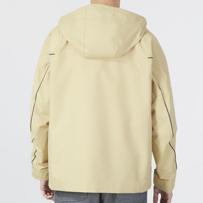 adidas Solid Color Logo Hooded Jacket HY5834