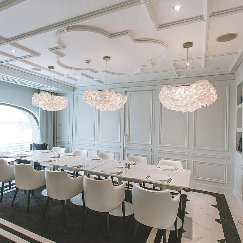 Modern Minimalist Creative Bedroom Chandelier Nordic Light Luxury Showroom Firefly Star Decoration Stainless Steel Fixtures