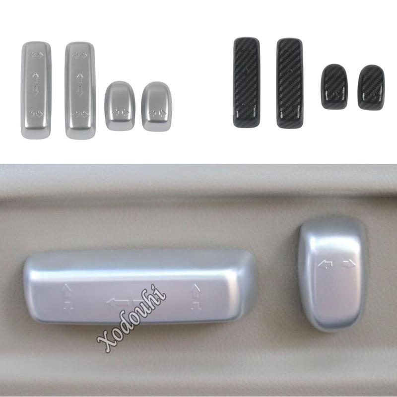 For Honda Odyssey Car Interior Seat Adjustment Switch Button Covers ABS Frame Accessories Decoration Stickers 4PCS