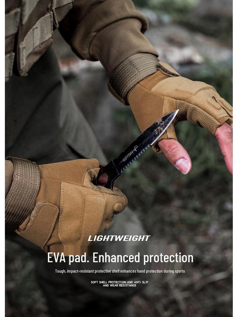 Blackhawk Z901 Men's Tactical Half-Finger Gloves - Climbing, Sports, Fitness, Military, Outdoor, Cycling Protection.