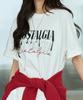 Beobeulpiseu [Unisex] Painting Embroidery Pigment T-Shirt_White