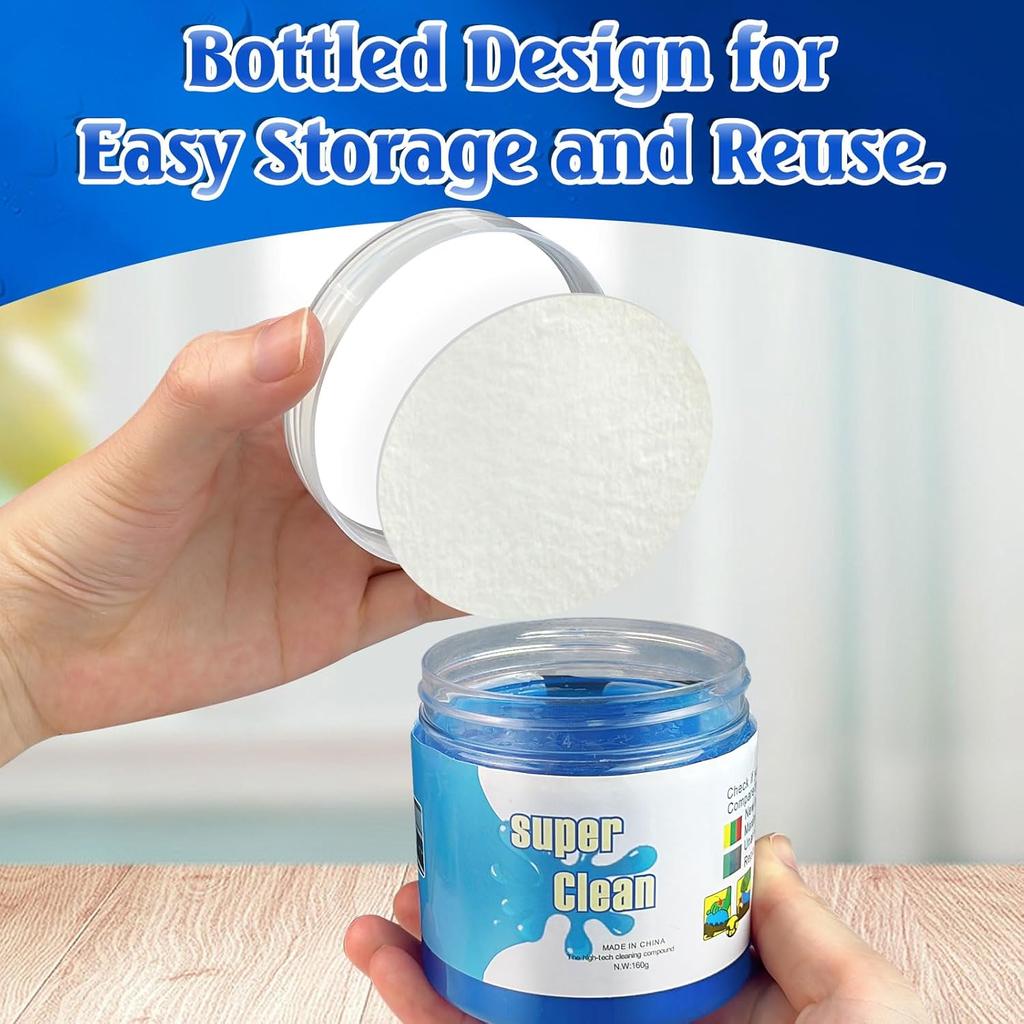 1/4 Pack Cleaning Gel, Car Putty Slime, Universal Auto Detailing Tools, Car Crevice Interior Cleaner Putty Gel, Cleaning Kit Dust Cleaning Mud
