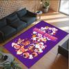 Hearts Theme Crystal Velvet Floor Rug Personalized Custom Name Text Warm Carpet Home Decoration