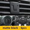 Car 3D ABS Sticker Front Emblem Badge Decals Black Badge Logo Emblem Cover Fit For Great Wall GWM TANK 300 2021-2025