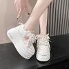 Student platform sports women's autumn new versatile small height-increasing muffin board shoes