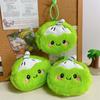 Plush Coconut Coin Wallet With Zipper Storage For Kids And Teens