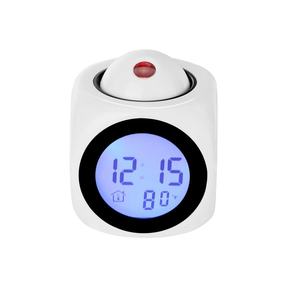 Projection Alarm Clock Ceiling Display Snooze Desk Table Clock Voice Multifunction Digital Projection Clock Temperature Display