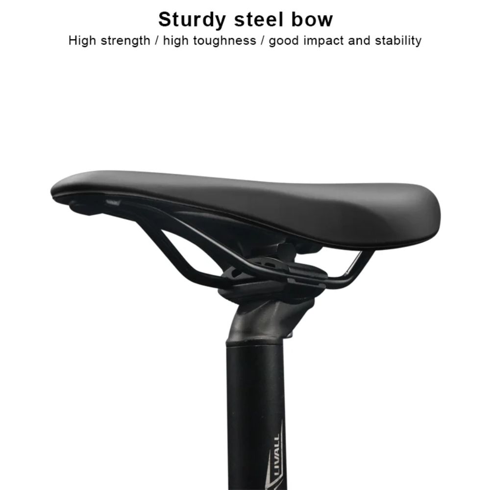 Ergonomisch Groef Fietszadel PU Leer Fietszitting Duurzaam Fietszadel Mountainbike