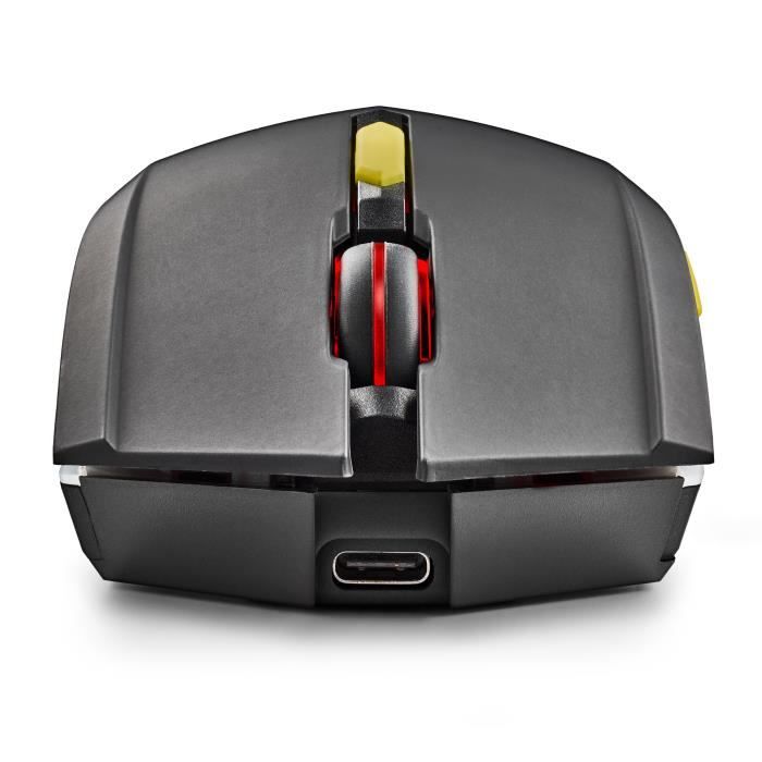 Souris de jeu sans fil - NGS - GMX-200 - Lumières LED - Ergonomique - 6 boutons - 800-3200 DPI