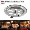 1Pcs Adjustable Vent Hole BBQ Grill Exhaust Vent Silver Air Control Valve  for Oven Test Chamber