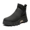 Autumn and winter new high-top shoes Martin leather boots fashion overalls boots men's casual retro Chelsea men's shoes