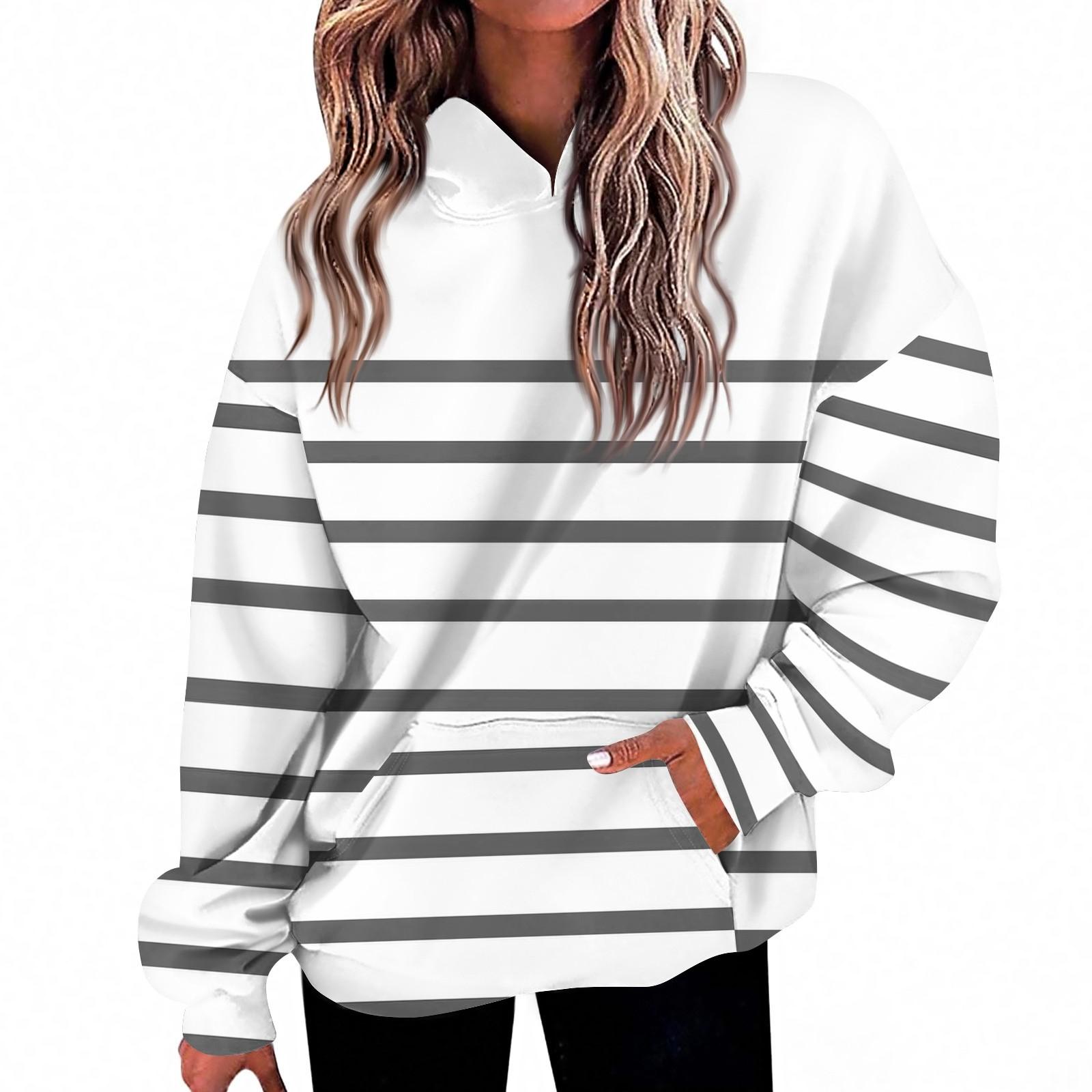 Women s Fashion Daily  Casual V-Neck Long Sleeve Printed Top XL