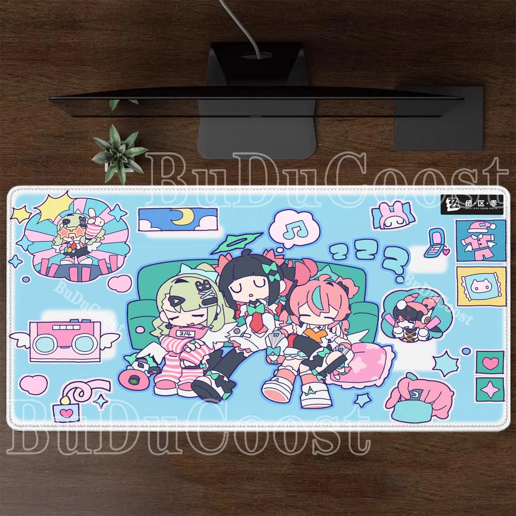 Games ZZZ AOD Angel Phantom Cute No Zen Zone Zero Anime Kawaii Girl Mousepad Aria Sunna Nangong Yu Computer Keyboard Mousepad