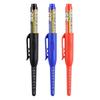 Long-tip Waterproof Carpenter Marker Pens, Long-shaft Waterproof Deep-hole Marker Pens, Set of 3, Oil-based Ink, Precision Marking for Construction an
