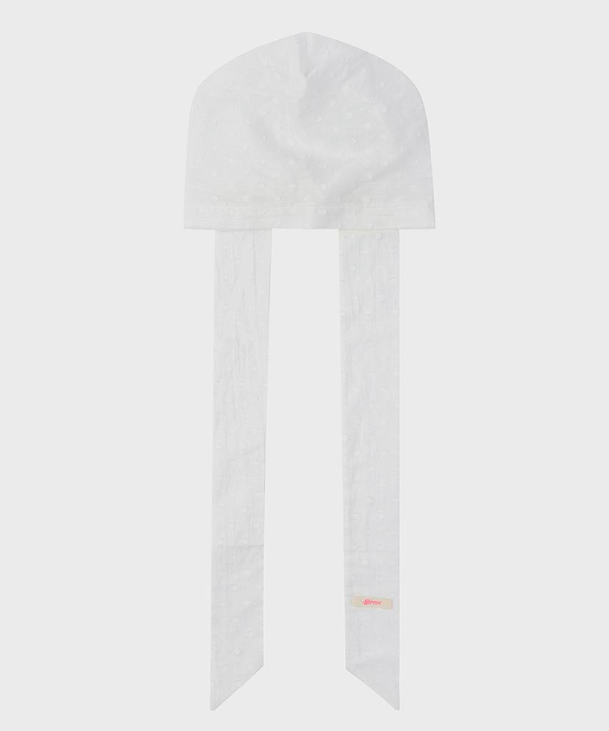 EIREVE Long Tie Bandana (White)