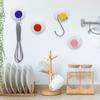 1/2Pcs Punch-Free Suction Cup Hook Wall Mount Heavy Duty Dopamine Adhesive Hooks Foldable Design Reusable Towel Hanger