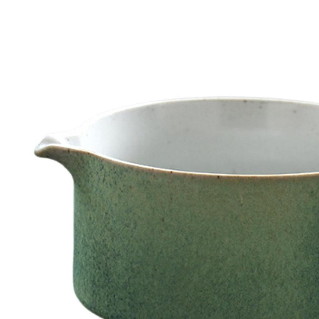 Ceramic Bowl Handmade Traditional Porcelain Tea Mixing for Japanese Matcha Preparation