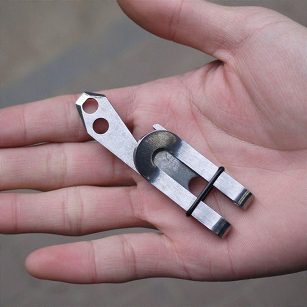 Clip Waist Clip Stainless Steel Ticket Holder Bill Clip Money Clips Hanging Keyhchains Cash Holder