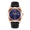 Luxury Men's Leather Strap Watch Round Dial Quartz Watch Casual Minimalist Watch Men's Clock Gift