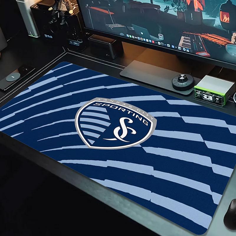 Sporting Kansas City Large Size Mouse Pad Large Gaming Table Cushion Non-slip Laptop Tablet Big Mousepad XXL Mat Mini PC Playmat With Lock edge