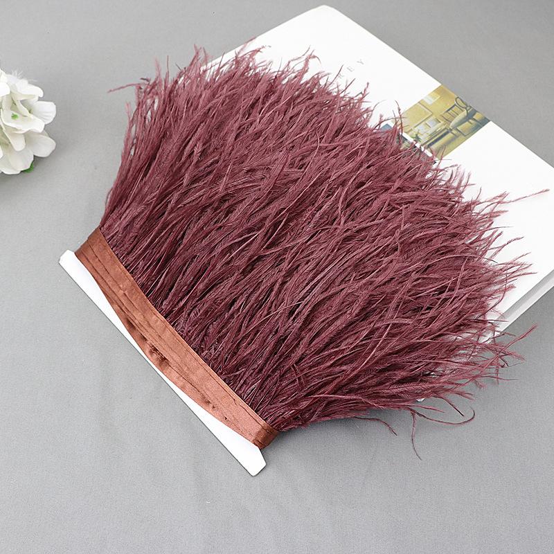 Ostrich Feather Lace Cloth Bandwidth 10-15Cm Stage Performance Clothing Decoration Accessories Lace Feather Ribbon