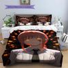 Makima Pattern Bedding,Quilt Set Quilt Cover Pillowcase Home Birthday Gift(1 * duvet cover + 2 * pillowcase, without core)