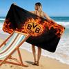 BVB Print Beach Towel, Large Soft Quick Dry Towel for Beach Camping Swimming