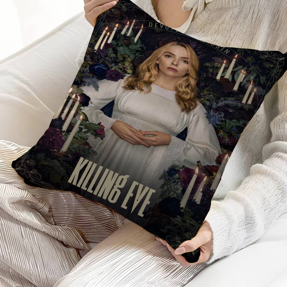 Killing Eve TV Personalized Pillow Dust Cover Bedroom Kids Party Decoration Pillowcase Birthday Children Gift