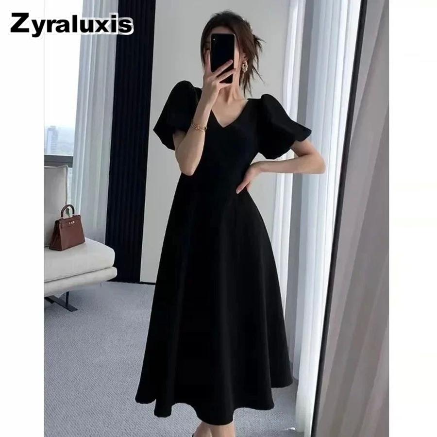 V-Neck Solid Color Short Sleeved Dress Women s V-Neck Solid Short Sleeve Dress M