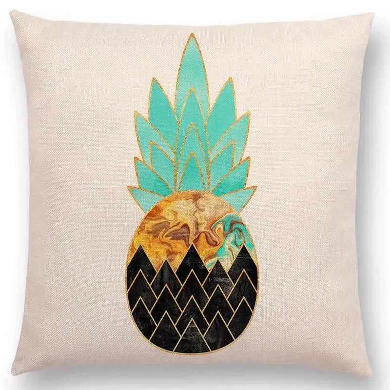 Latest Lovely Happy Cactus Pretty Pineapple Colourful Ice Cream Precious Agate Prints Car Cushion Cover Sofa Throw Pillow Case